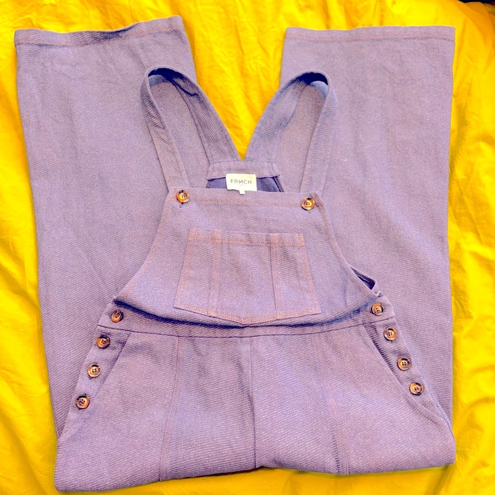 Frnch brand. Denim jumpsuit excellent condition.Size M. Adjustable straps